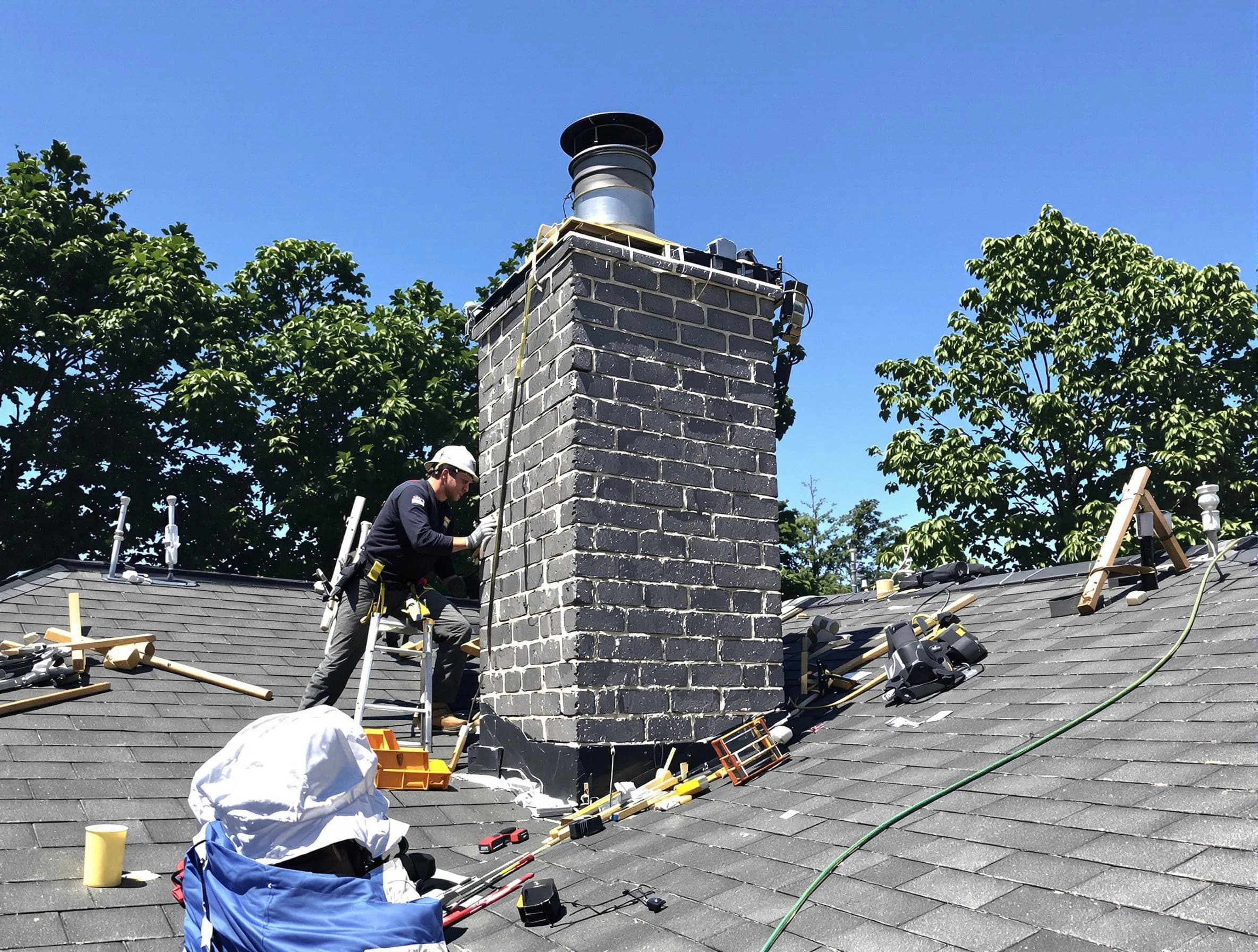Chimney Installation in Ocean