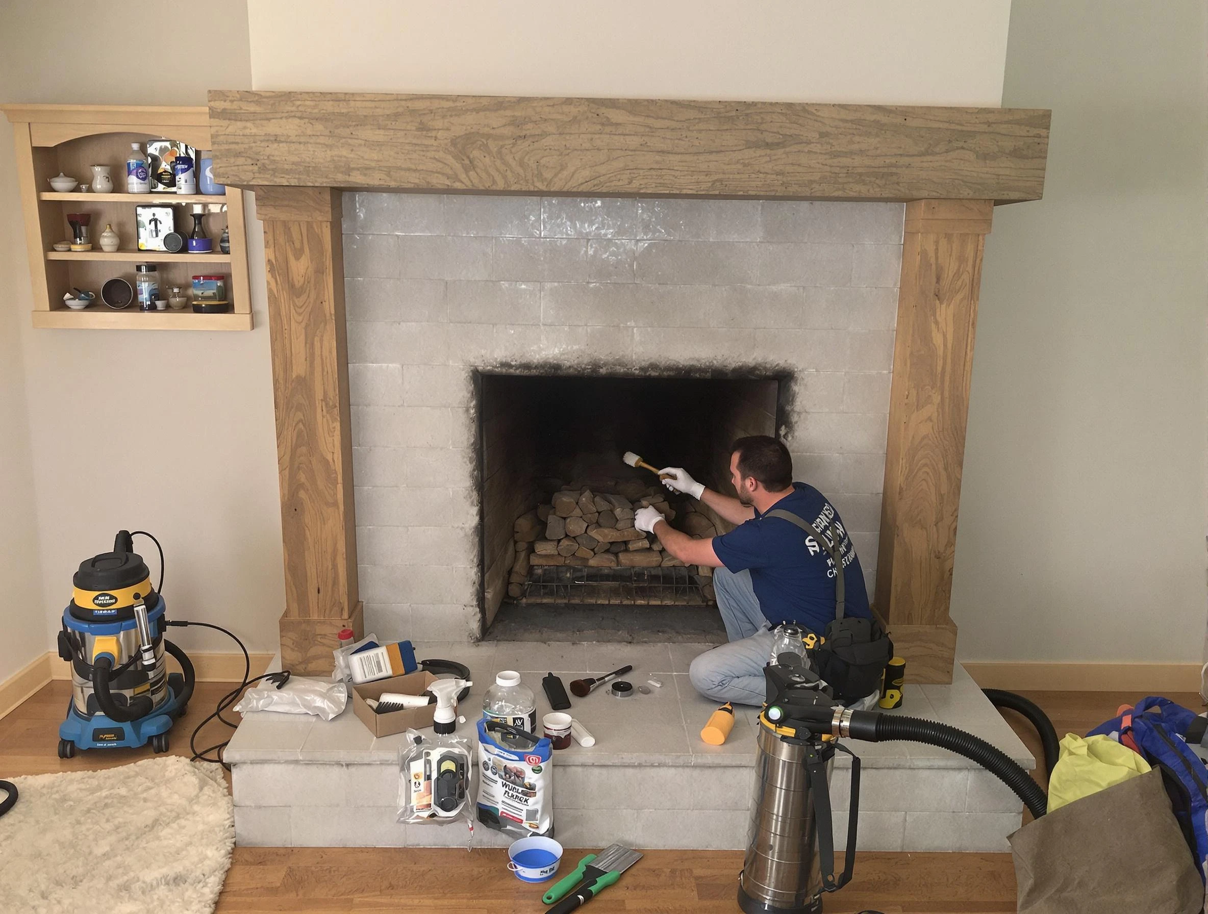 Detailed creosote removal process by Ocean Chimney Sweep in Ocean, NJ